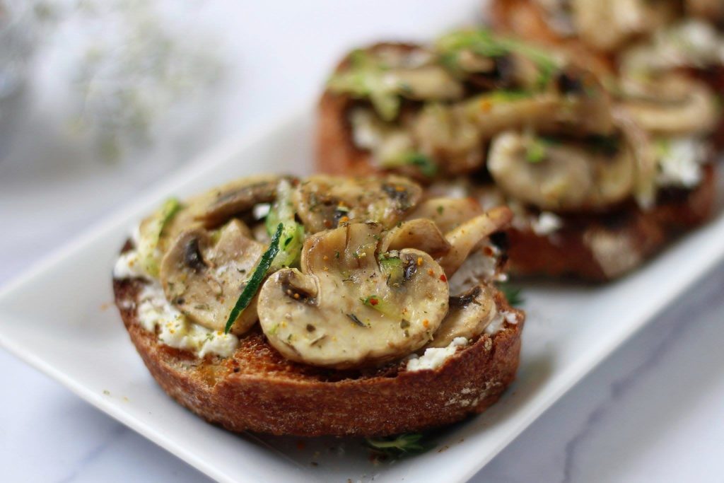 Bruschetta Con Funghi Veggies Way